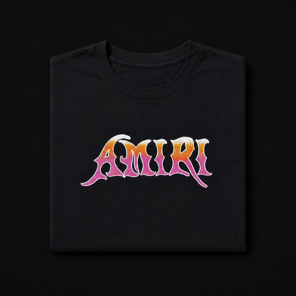 BLACK/MULTICOLOR AMIRI
