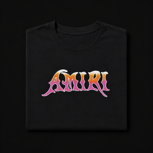 BLACK/MULTICOLOR AMIRI