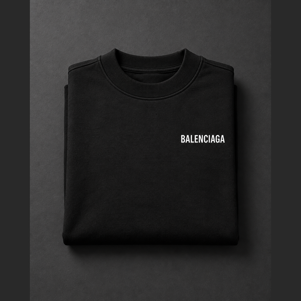VALENCIAGA BLACK CHEST SWEATER