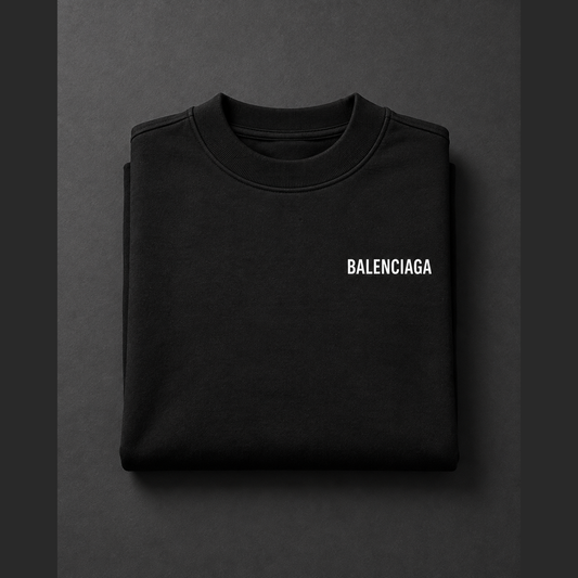 VALENCIAGA BLACK CHEST SWEATER