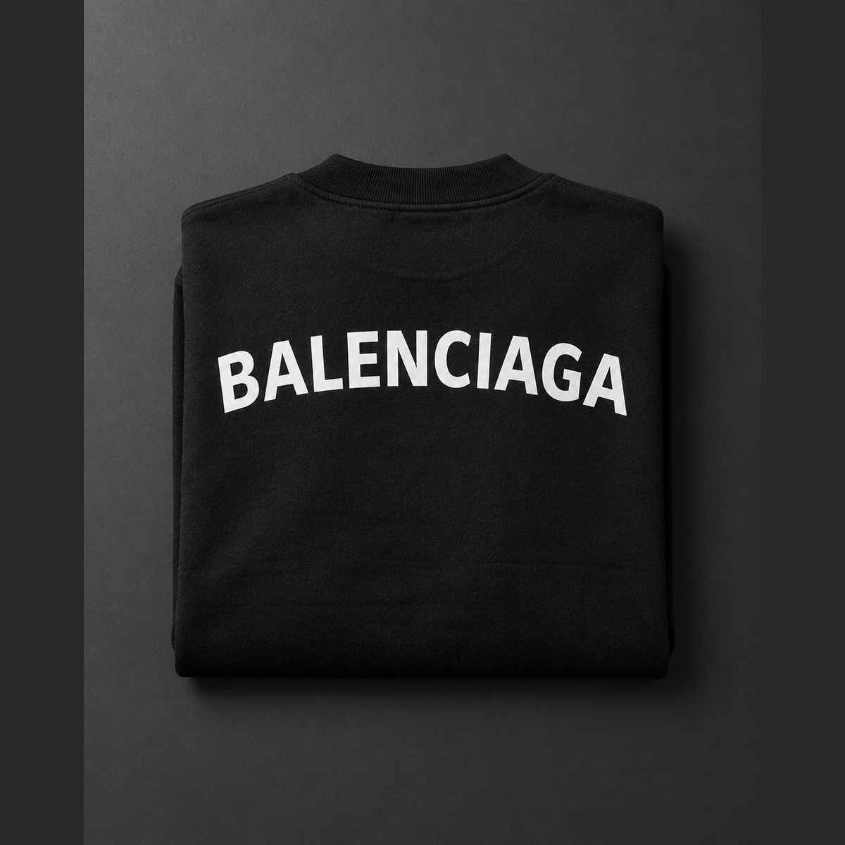 VALENCIAGA BLACK CHEST SWEATER
