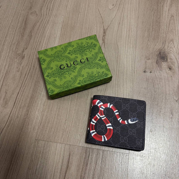 CARTERA GUCCI SNAKE NEGRA