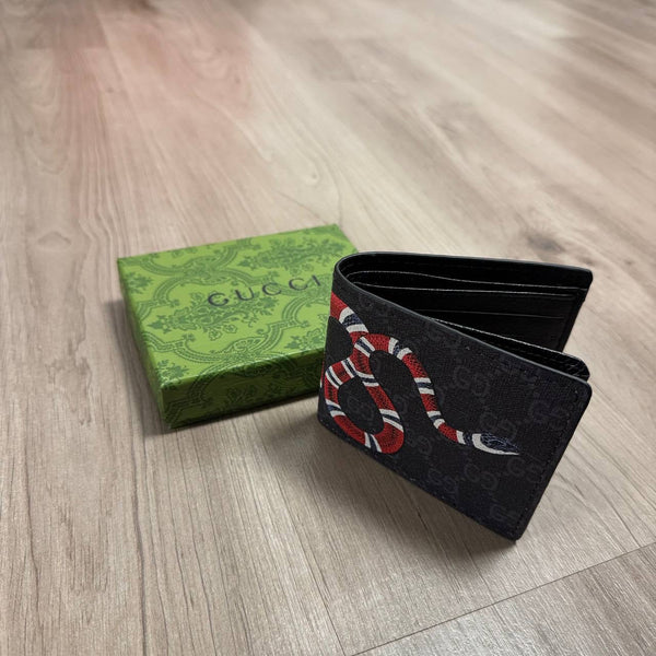CARTERA GUCCI SNAKE NEGRA