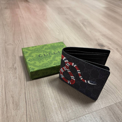 CARTERA GUCCI SNAKE NEGRA