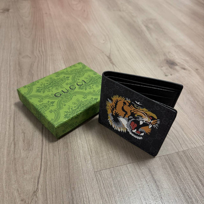 CARTERA GUCCI TIGER NEGRA