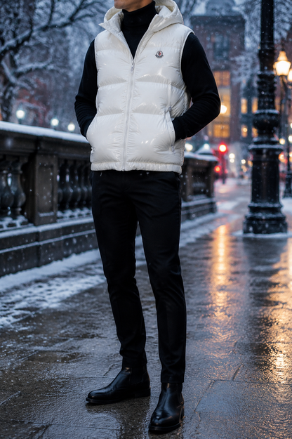 MONCLER WHITE VEST
