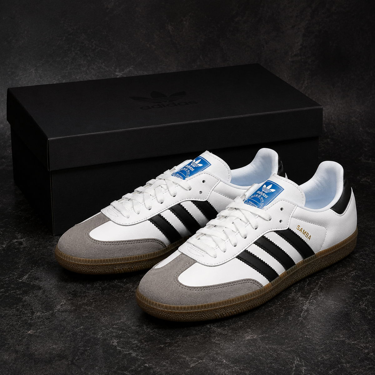 WHITE ADIDAS SAMBA