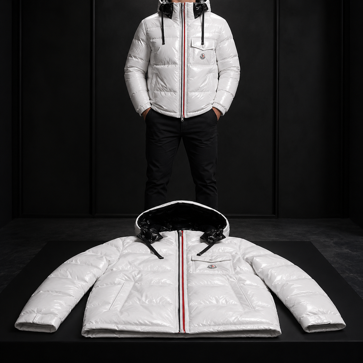 MONCLER WHITE JACKET
