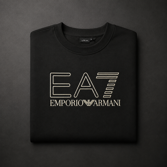 EA 7 NEGRA BORDEADO
