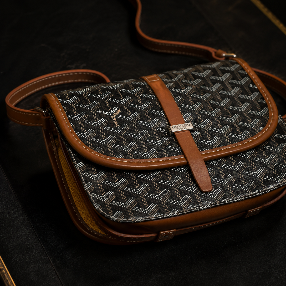 BOLSO GOYARD MARRON/NEGRO
