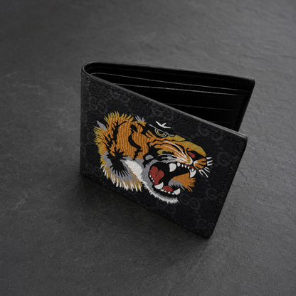 CARTERA GUCCI TIGER NEGRA
